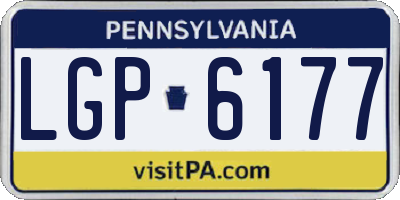 PA license plate LGP6177