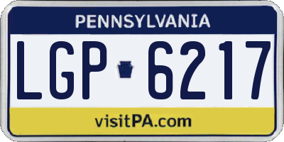 PA license plate LGP6217