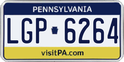 PA license plate LGP6264