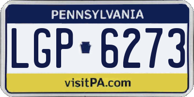 PA license plate LGP6273
