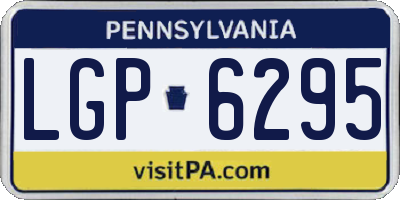 PA license plate LGP6295