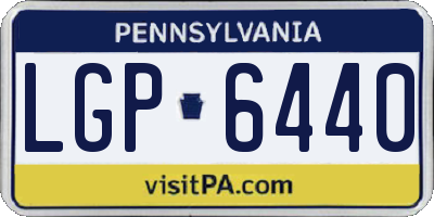 PA license plate LGP6440