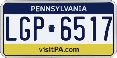 PA license plate LGP6517