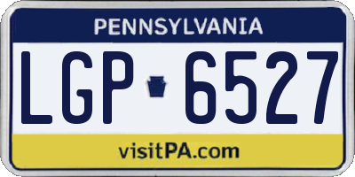 PA license plate LGP6527