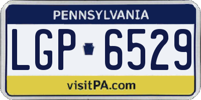 PA license plate LGP6529
