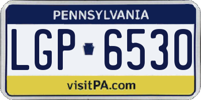 PA license plate LGP6530