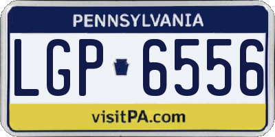 PA license plate LGP6556