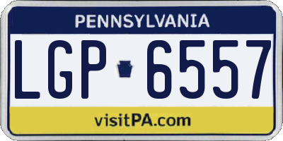 PA license plate LGP6557
