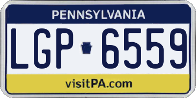 PA license plate LGP6559