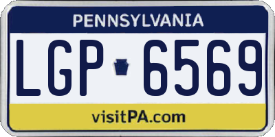 PA license plate LGP6569