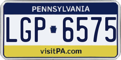 PA license plate LGP6575