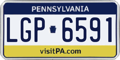 PA license plate LGP6591