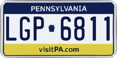 PA license plate LGP6811