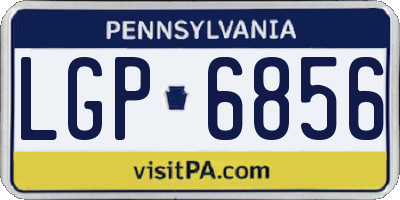 PA license plate LGP6856
