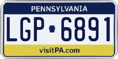 PA license plate LGP6891