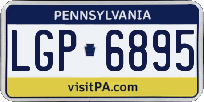 PA license plate LGP6895