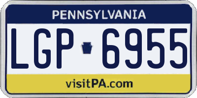 PA license plate LGP6955