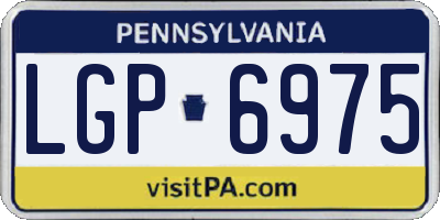PA license plate LGP6975