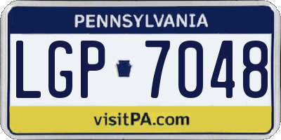 PA license plate LGP7048