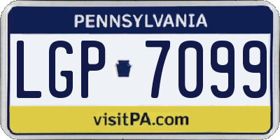 PA license plate LGP7099