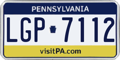 PA license plate LGP7112