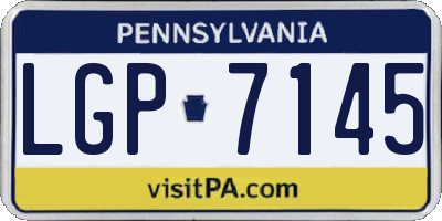 PA license plate LGP7145