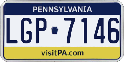 PA license plate LGP7146