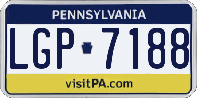 PA license plate LGP7188