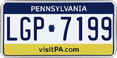 PA license plate LGP7199
