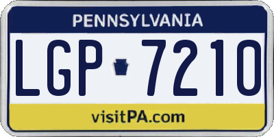PA license plate LGP7210