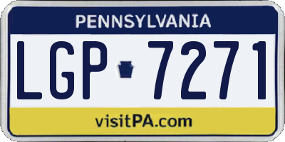 PA license plate LGP7271