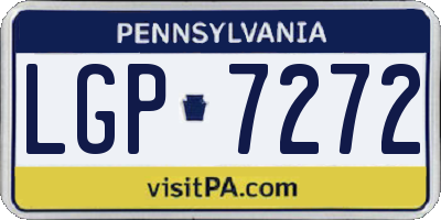 PA license plate LGP7272