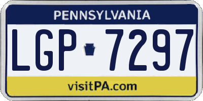 PA license plate LGP7297