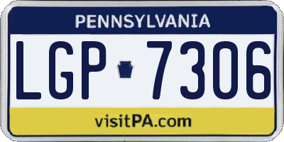 PA license plate LGP7306