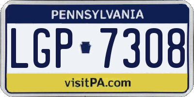 PA license plate LGP7308