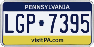 PA license plate LGP7395