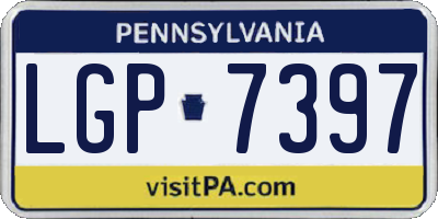 PA license plate LGP7397