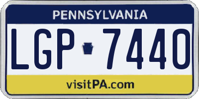 PA license plate LGP7440