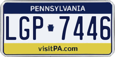 PA license plate LGP7446