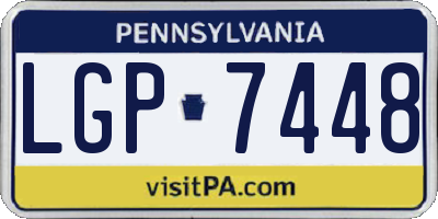 PA license plate LGP7448