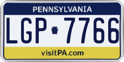 PA license plate LGP7766