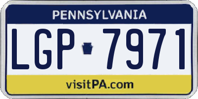 PA license plate LGP7971