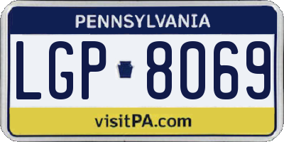 PA license plate LGP8069
