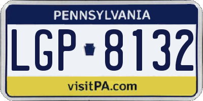 PA license plate LGP8132