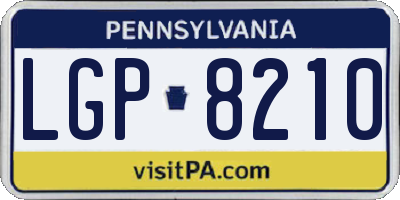 PA license plate LGP8210