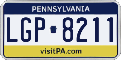 PA license plate LGP8211
