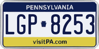 PA license plate LGP8253