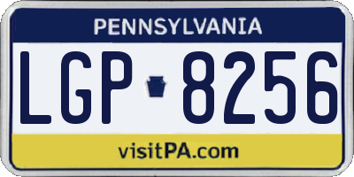 PA license plate LGP8256