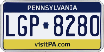 PA license plate LGP8280