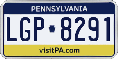 PA license plate LGP8291